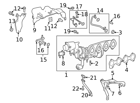 Turbocharger & Components for 2014 Mercedes-Benz SLK250 #0