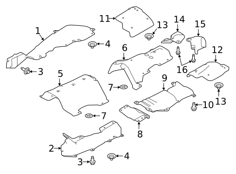 Heat Shields for 2020 Land Rover Range Rover #1