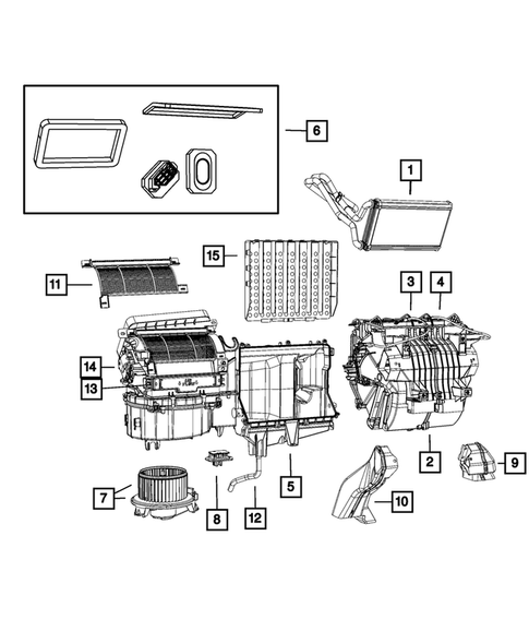 Air Conditioner and Heater Units for 2009 Dodge Caliber #3