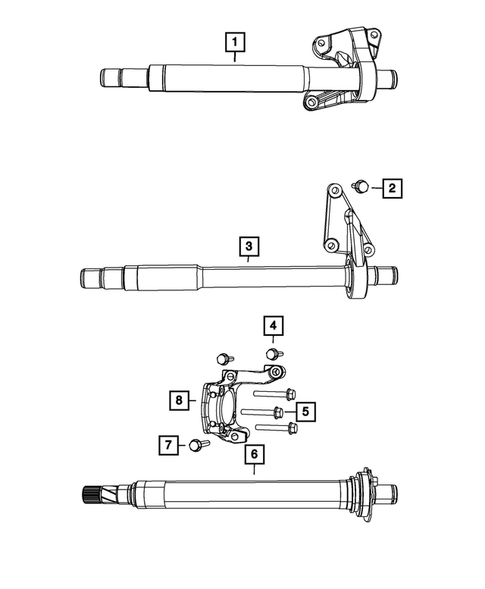 Front Axle Drive Shafts for 2016 Dodge Journey #1