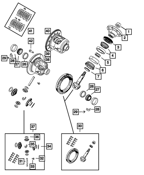Rear Axle; Housing, Differential and Vent for 2009 Dodge Ram 1500 #0