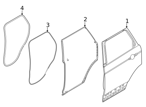 Door & Components for 2022 Land Rover Range Rover #3