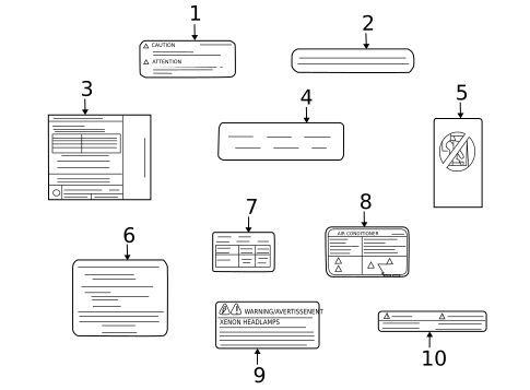 Labels for 2013 Nissan Altima #1