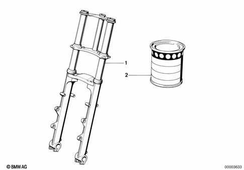 Telescopic Forks, Telelever for 1988 BMW-Motorrad R 100 RS #4