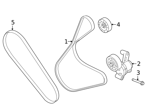 Belts & Pulleys for 2013 Ford Explorer #1