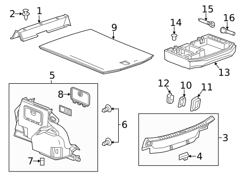Interior Trim - Rear Body for 2016 Cadillac CTS #1