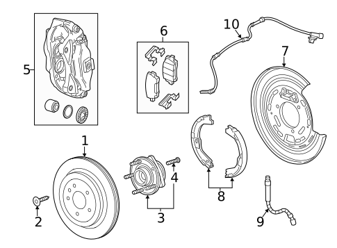 Rear Brakes for 2017 Cadillac CTS #0