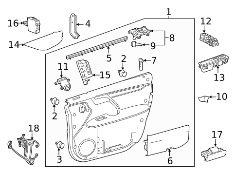 Mirrors for 2018 Lexus RX450hL #1