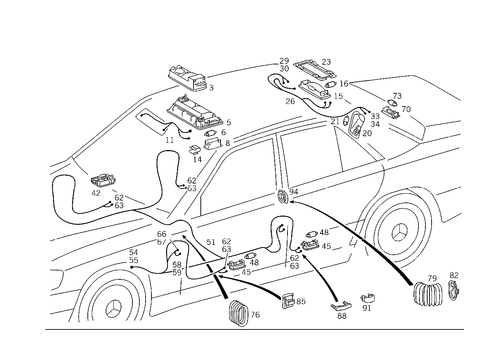 Interior Lamp for 1986 Mercedes-Benz 300E #1