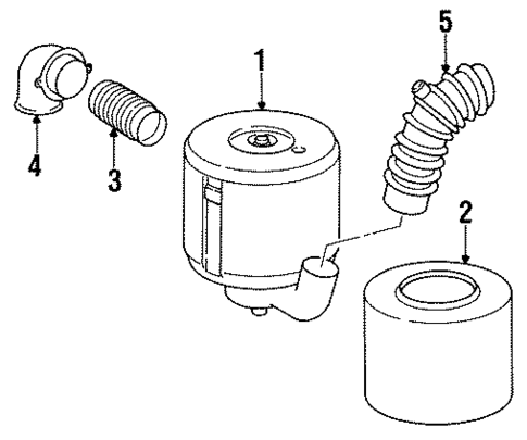 Air Inlet for 1985 Mercedes-Benz 300D #1