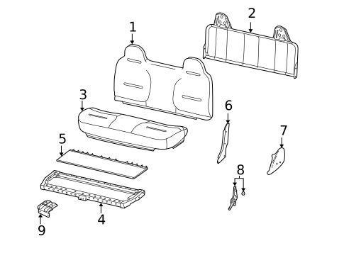 Front Seat Components for 2001 Ford F-350 Super Duty #1