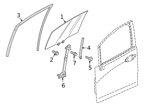 Front Door for 2019 Honda Fit #1