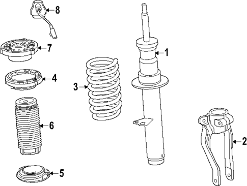 Struts & Components for 2025 BMW M5 #0