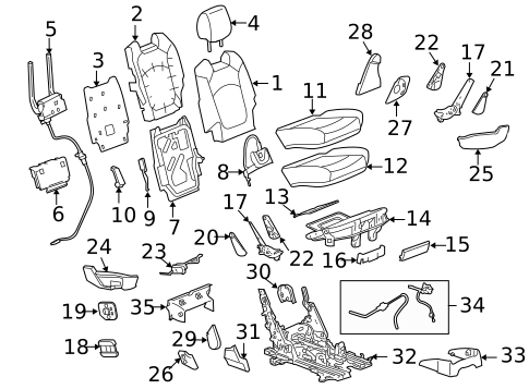 Second Row Seats for 2015 GMC Acadia #3
