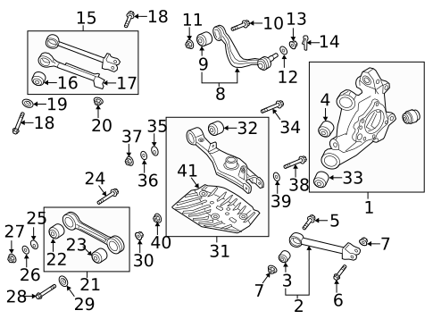 Rear Suspension for 2019 Genesis G90 #0