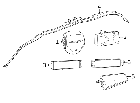Air Bag Components for 2017 Chrysler Pacifica #0