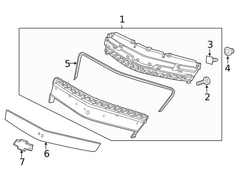 Grille & Components for 2013 Chevrolet Captiva Sport #0