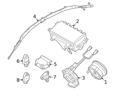Air Bag Components for 2013 Kia Forte #0