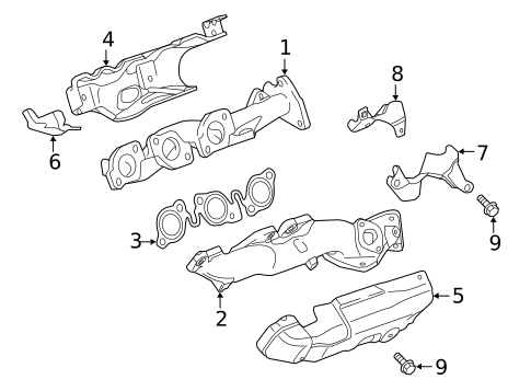 Exhaust Manifold for 2016 Land Rover Range Rover Sport #0