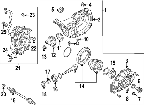 Axle & Differential for 2025 Genesis GV80 Coupe #0