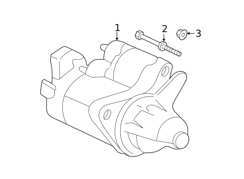 Starter for 2017 Honda CR-V #0
