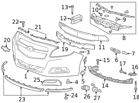 Automatic Temperature Controls for 2013 Chevrolet Malibu #1