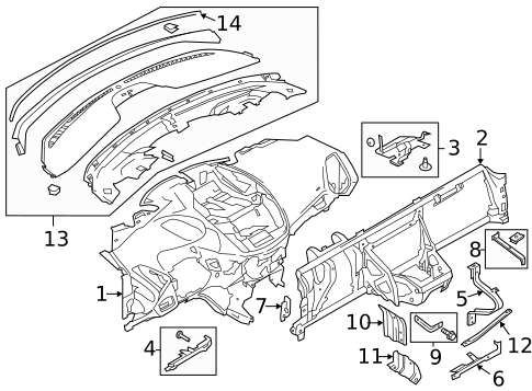 Instrument Panel for 2016 Ford Escape #0