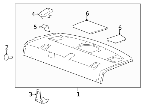 Interior Trim - Rear Body for 2012 Cadillac CTS #3