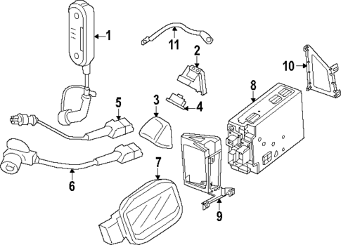 Electrical Components for 2024 Porsche Cayenne #1