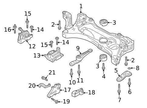 Engine & Trans Mounting for 2019 Volkswagen Golf Alltrack #0