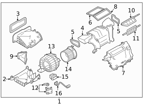 Blower Motor & Fan for 2013 Nissan LEAF #0