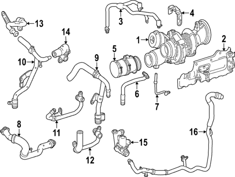 Turbocharger & Components for 2022 Mercedes-Benz SL 55 AMG® #0