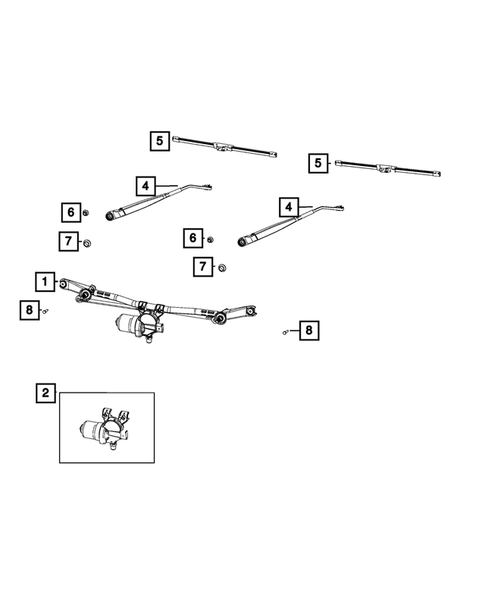 Wiper and Washer System for 2024 Jeep Gladiator #4
