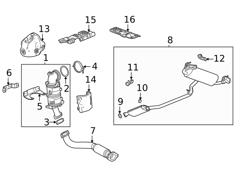 Exhaust Components for 2022 Cadillac XT5 #0