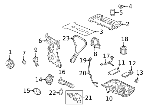 Oil Pan for 2007 Mercury Mariner #1