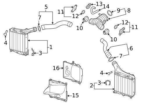 Intercooler for 2020 Porsche Panamera #3