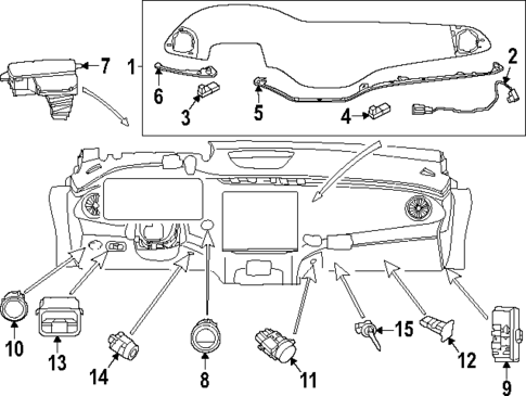 Switches for 2023 Mercedes-Benz EQS 450 SUV #3