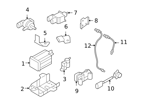 Air Inlet Controls for 2010 Hyundai Santa Fe #0