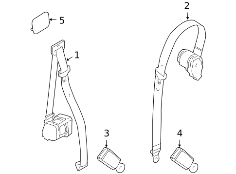 Seat Belt for 2006 Land Rover LR3 #1
