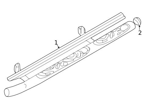 Exterior Trim - Cab for 2004 Nissan Frontier #1