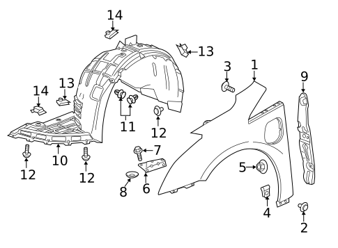 Fender & Components for 2025 Cadillac OPTIQ #1