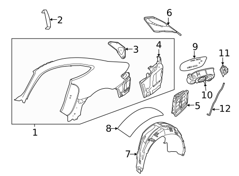 Fuel Door for 2021 Mercedes-Benz AMG GT Black Series #1