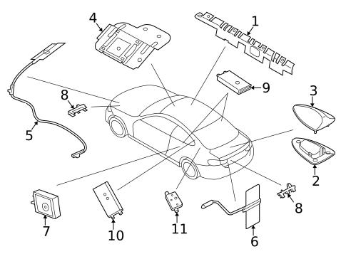 Antenna & Radio for 2014 BMW 435i #0