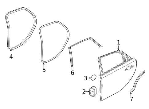 Door & Components for 2019 Jaguar I-Pace #0