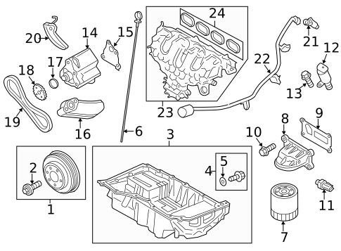 Oil Pump for 2014 Lincoln MKZ #1
