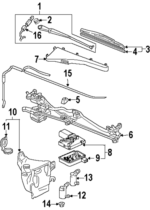 Wiper & Washer Components for 1998 Oldsmobile Silhouette #0
