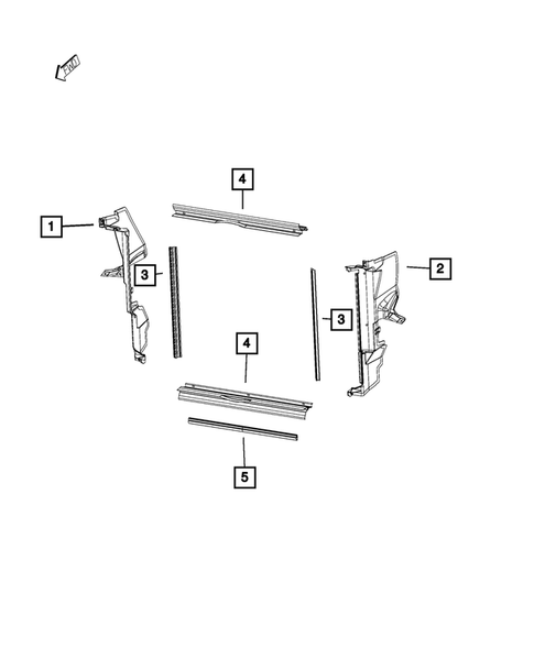 Radiator and Related Parts; Charge Air Cooler for 2016 Chrysler 300 #2