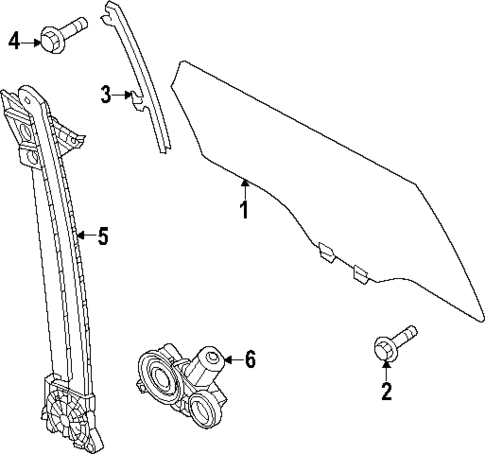Glass - Rear Door for 2025 Mazda CX-90 #0