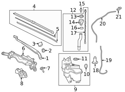 Wipers for 2020 Toyota Prius AWD-e #0