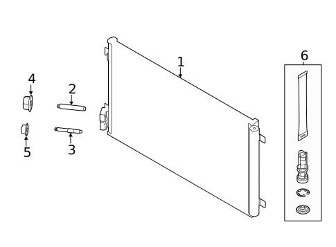A/C Condenser & Evaporator for 2021 Ford Mustang Mach-E #0